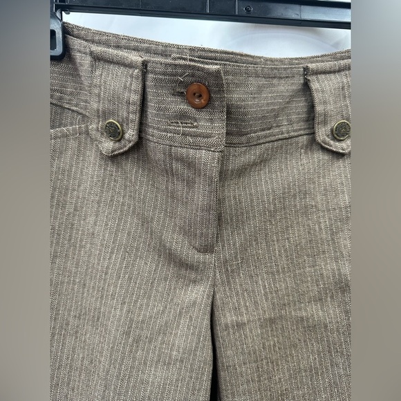 No Boundaries pinstripe brown capris size 9 - Picture 4 of 8